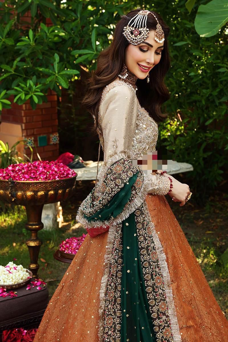 THS 0015 - Ayesha Imran bridal maxi RUEDAD E SAHR-A ravishing blush long frock